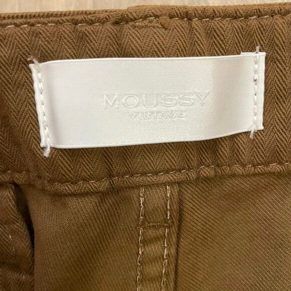 MOUSSY Vintage Women’s Pants Size 32 Brown Tapered Chino Made in Japan - Picture 3 of 8